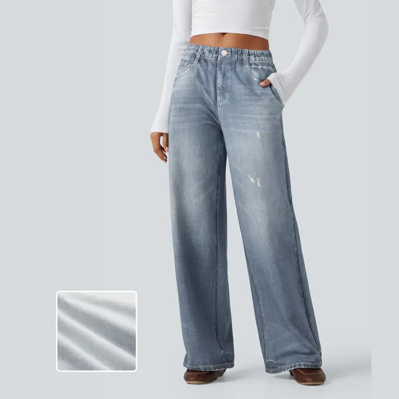 Mid Rise Casual Sweatpants Jeans