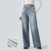 Mid Rise Casual Sweatpants Jeans