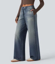 Mid Rise Casual Sweatpants Jeans