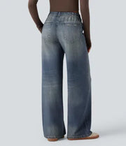 Mid Rise Casual Sweatpants Jeans