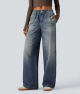Mid Rise Casual Sweatpants Jeans